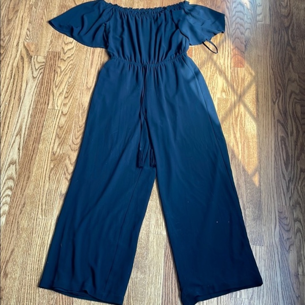 Elegant Black Off-Shoulder Jumpsuit